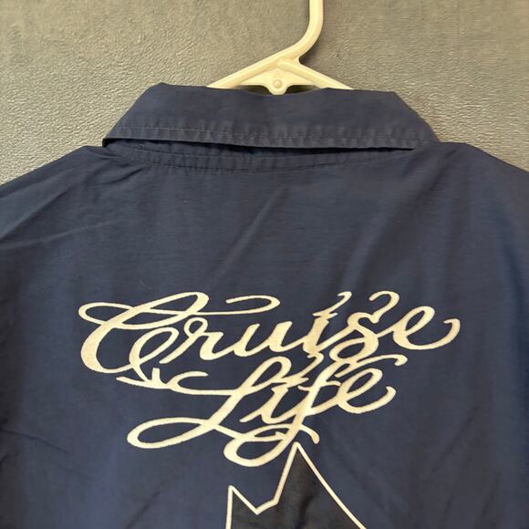 Cruise Life Nola x LA The Fern Windbreaker Felix Cat Jacket Button Double Sided - Picture 4 of 14